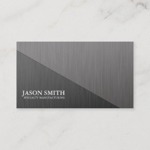 Brushed Aluminum Minimal Business Card
