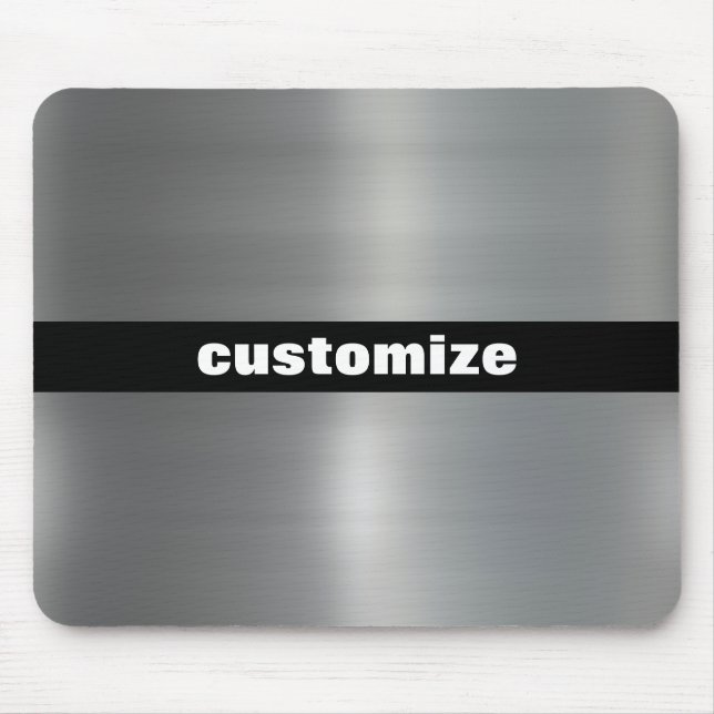 Brushed Aluminum Mouse Pad (Front)