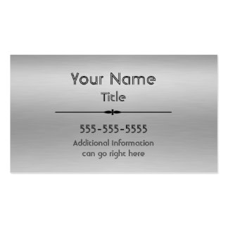 Aluminum Business Cards & Templates | Zazzle