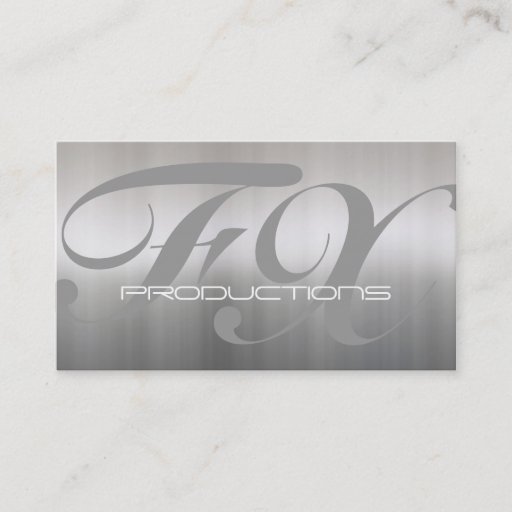 Customizable Brushed Aluminum Stainless Steel Textured Business Cards