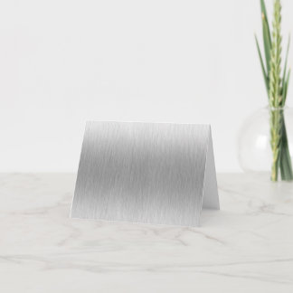 Brushed Aluminum Stainless Steel Textured Card