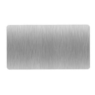 Brushed Aluminum Stainless Steel Textured Label