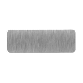 Brushed Aluminum Stainless Steel Textured Label