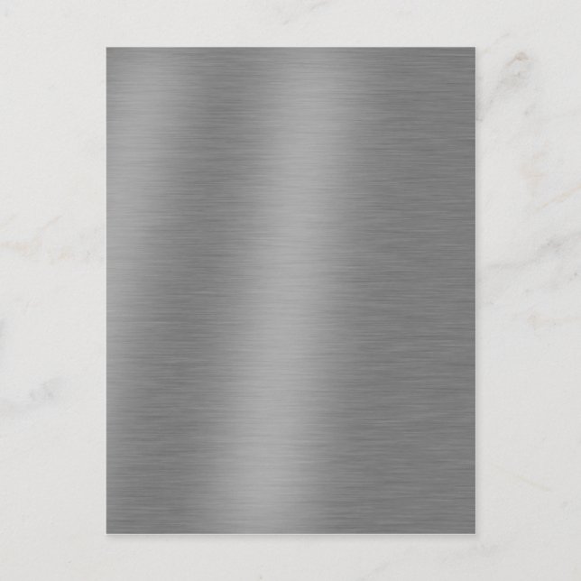 Brushed Aluminum Texture Postcard (Front)