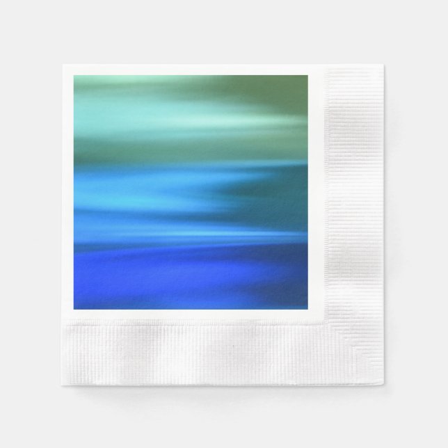 Brushed Blues Paper Napkin (Front)
