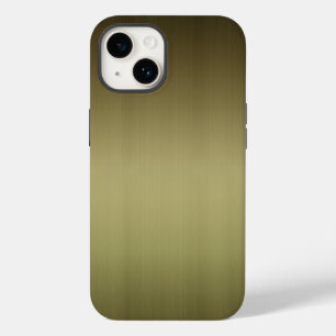 Brushed Brass Look Case-Mate iPhone 14 Case