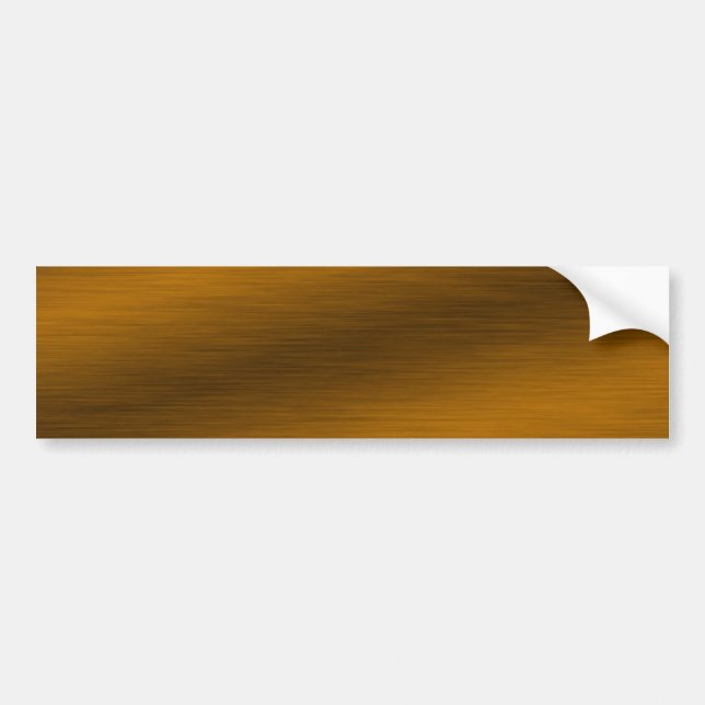 Brushed Bronze Background Bumper Sticker (Front)