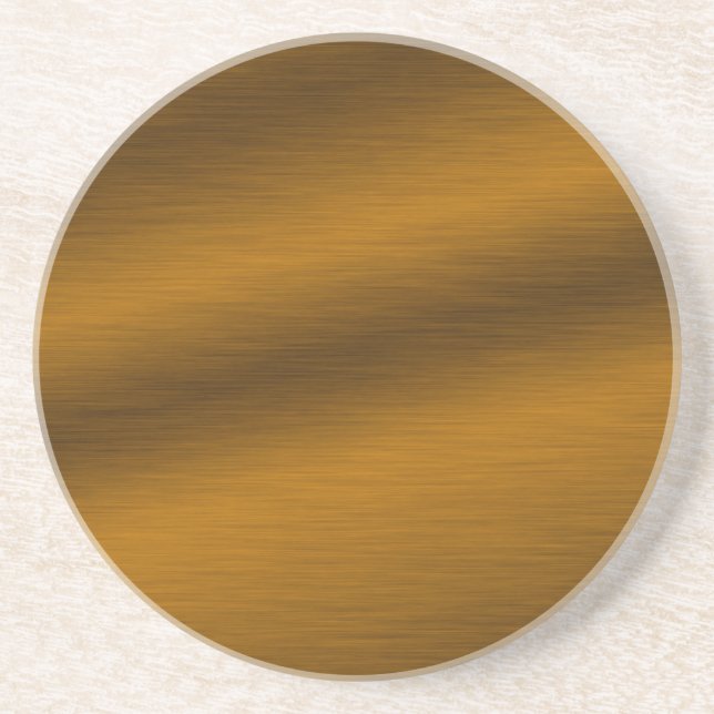 Brushed Bronze Background Coaster (Front)