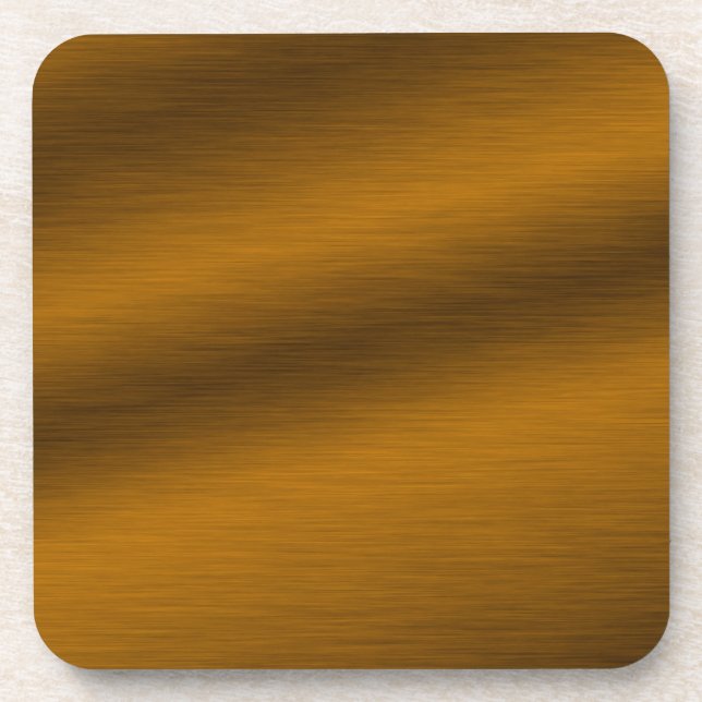 Brushed Bronze Background Coaster (Front)