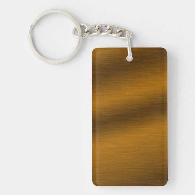Brushed Bronze Background Keychain (Front)