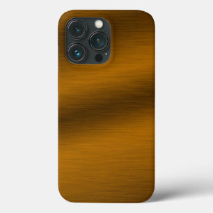 Brushed Bronze Look Artwork iPhone 13 Pro Case
