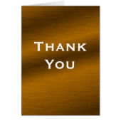 Brushed Bronze Thank You Card (Front)