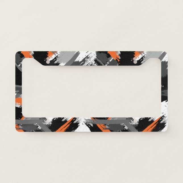 Brushed Camouflage License Plate Frame (Front)