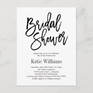 Brushed Charm EDITABLE COLOR Bridal Shower Invite