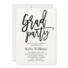 Brushed Charm Graduation Party Invitation