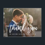 Brushed Charm Wedding Thank You Card Postcard<br><div class="desc">Sending out your thank you note will be a breeze with this chic and stylish thank you postcard. Visit our designs showroom at WWW.BERRYBERRYSWEET.COM</div>