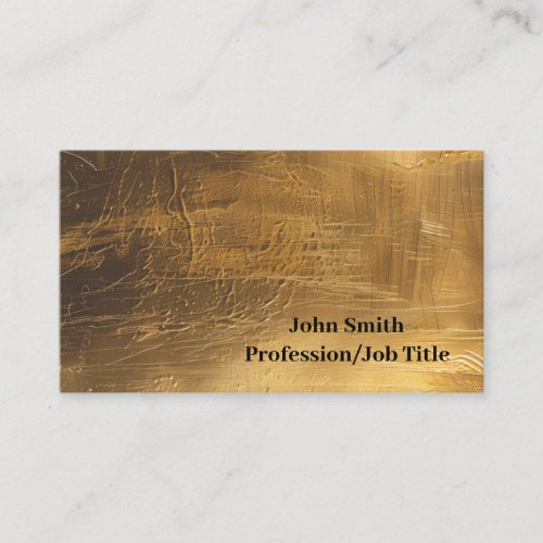 Brushed Copper Business Card