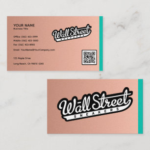 Brushed Copper Business Card Background