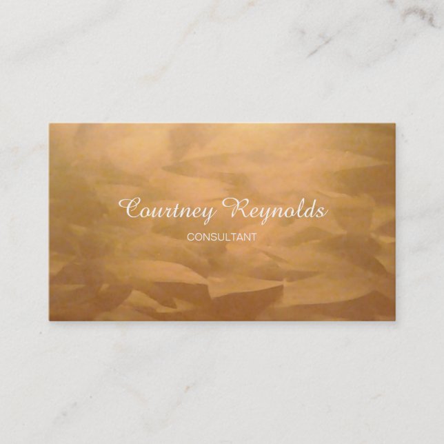 Brushed Copper Business Cards (Front)