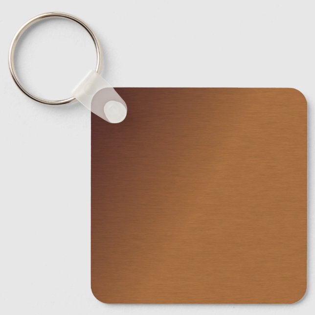 Brushed Copper Look 2 Keychain (Front)