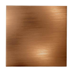 Brushed Copper Look Ceramic Tile