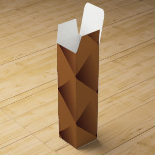 Brushed Copper Look Cushioned Wine Box