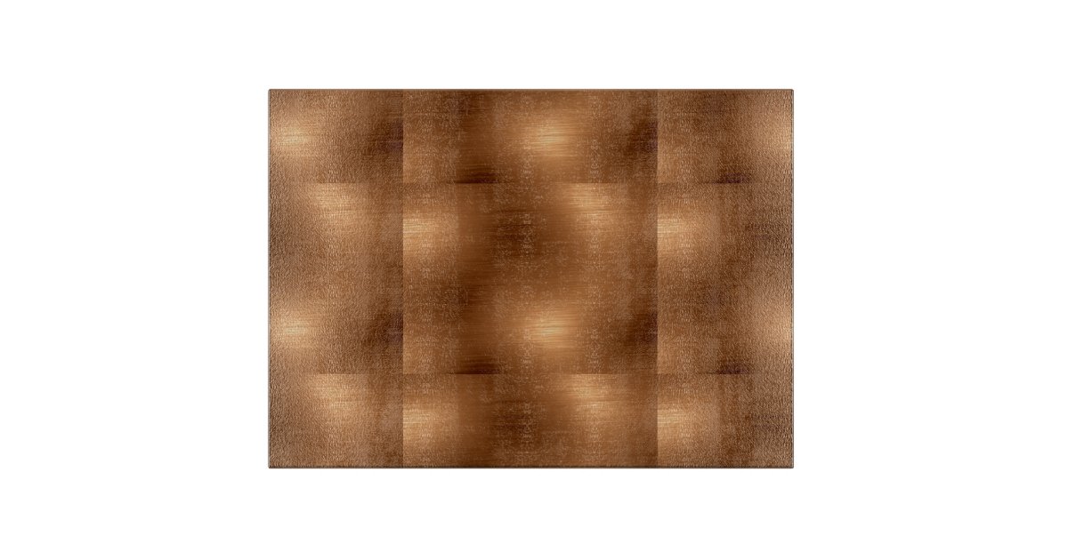 Brushed Copper Look Cutting Board Zazzle