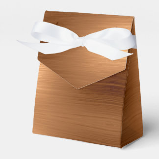 Brushed Copper Look Favor Boxes