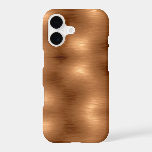 Brushed Copper Look Iphone Case (Back)
