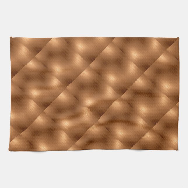 Brushed Copper Look Kitchen Towel (Horizontal)