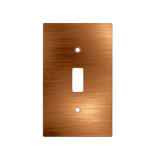 Brushed Copper Look Light Switch Cover