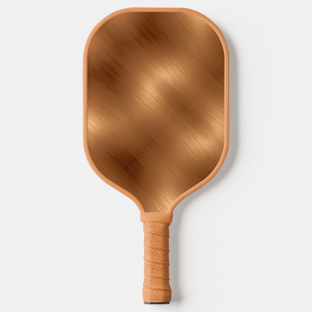 Brushed Copper Look Pickleball Paddle (Front)