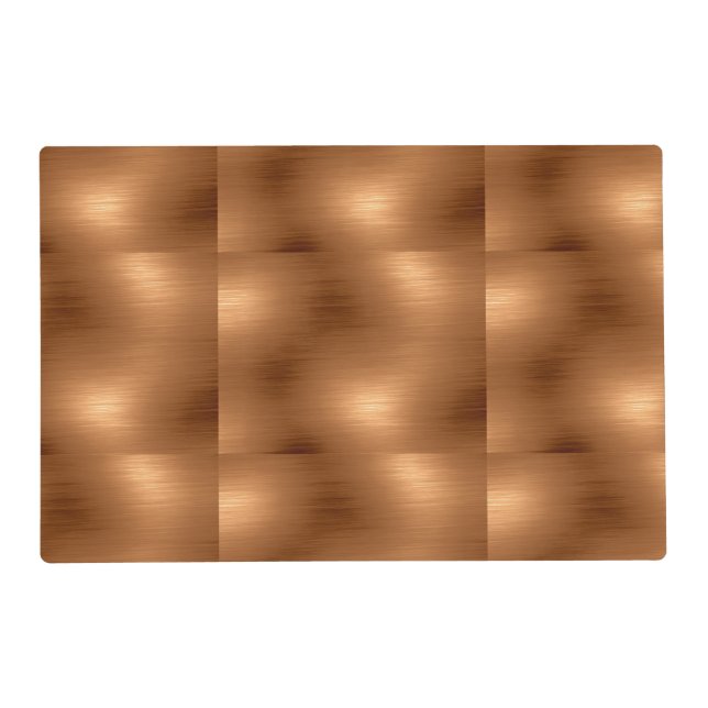 Brushed Copper Look Placemat (Back)