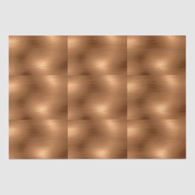 Brushed Copper Look Tissue Paper (Front)
