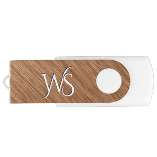 Brushed Copper Monogrammed Flash Drive