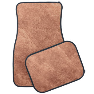 Brushed copper surface, metallic texture. car floor mat