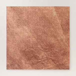 Brushed copper surface, metallic texture. jigsaw puzzle