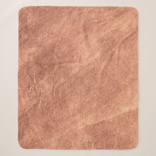 Brushed copper surface, metallic texture. sherpa blanket