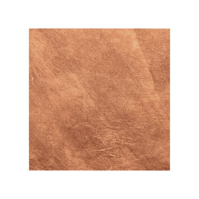 Brushed copper surface, metallic texture. wood wall art (Front)