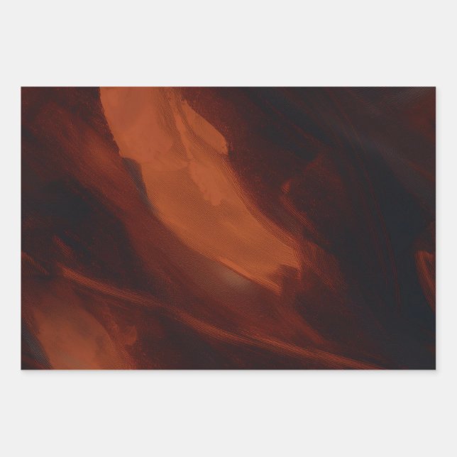 Brushed Copper Wrapping Paper Sheets (Front)