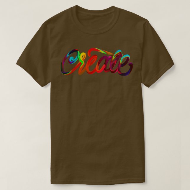 Brushed Create T-Shirt (Design Front)
