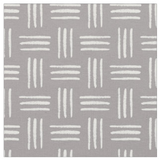Brushed Crosshatch Patterned Fabric (Gray)