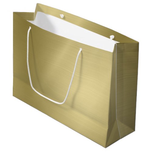 Brushed Deep Gold Large Gift Bag