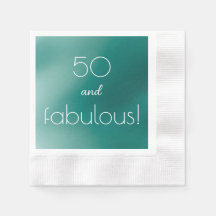 Brushed Emerald Customizable Paper Napkin