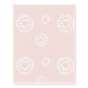 Brushed Flowers Temporary Tattoos