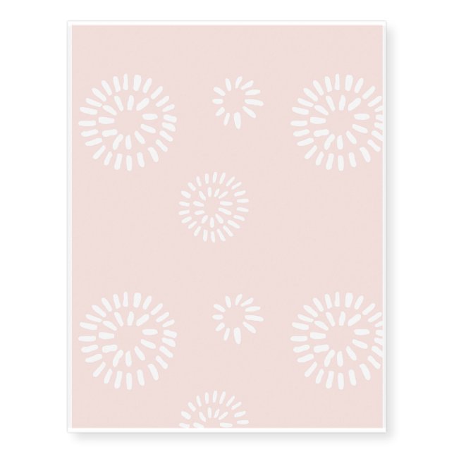Brushed Flowers Temporary Tattoos (Front)