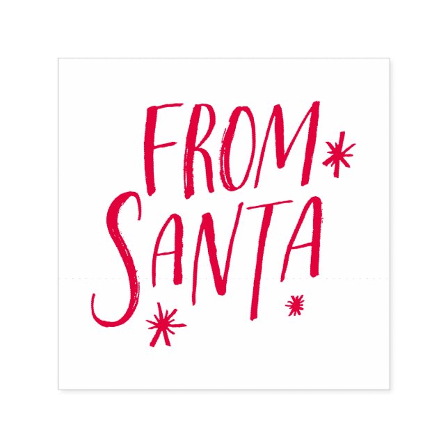 Brushed From Santa Christmas Gift Self-inking Stamp (Design)