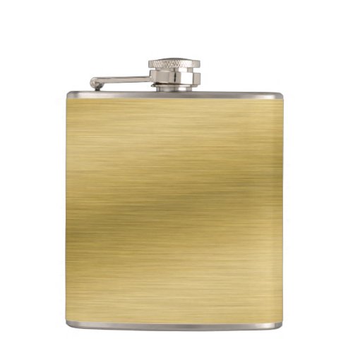 Brushed Gold Background Flask
