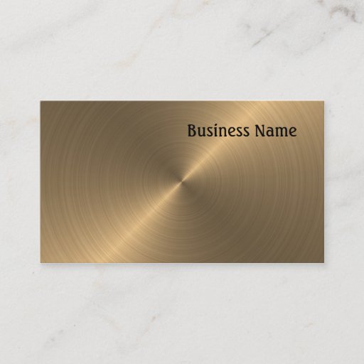 Customizable Brushed gold business cards