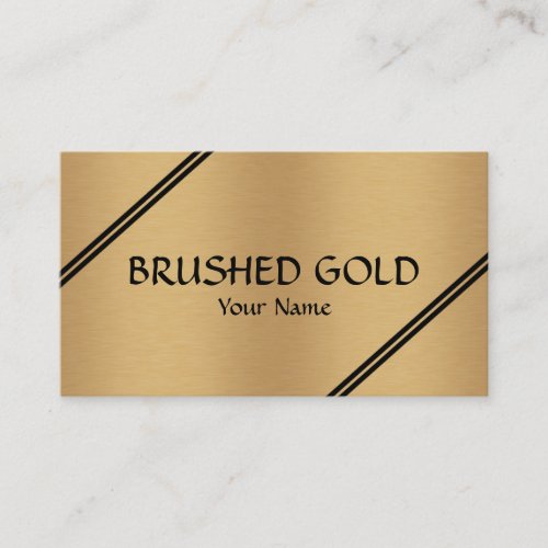 Brushed Gold Business Card